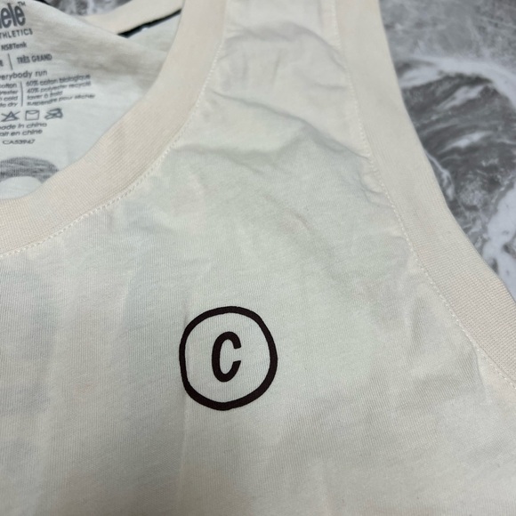 Ciele mens White Sleeveless Athletic shirt size xl - Picture 4 of 10